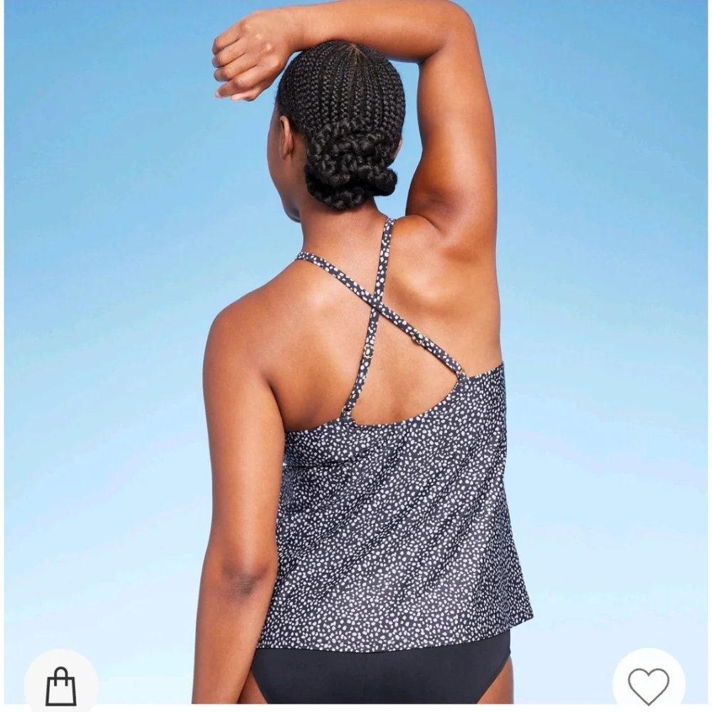 Women's High Neck Tankini Top - Kona Sol Black L - Picture 2 of 13